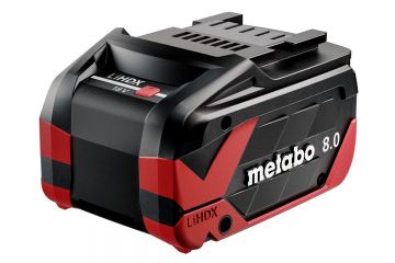Акумуляторна батарея Metabo LiHDX 18 V, 8.0 Аг