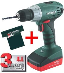 Аккумуляторный шуруповерт Metabo BS 18 Li ( 3.0 Ач ) + футболка