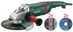 Болгарка Metabo W 24-230 + отрезный и обдирочные круги