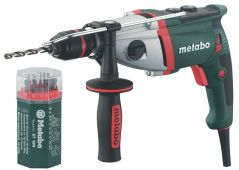 Ударная дрель Metabo SBE 900 Impuls + набор сверл
