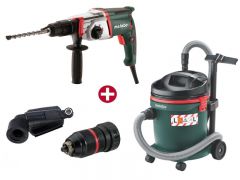 Комплект перфоратор Metabo KHE 2650 + адаптер для пылесоса + Metabo ASA 32 L