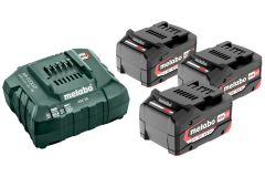 Базовий комплект Metabo Li-Power 3x4.0 Аг + 1x ASC 55