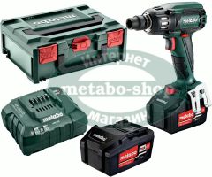 Аккумуляторный ударный гайковерт Metabo SSW 18 LTX 400 BL 5,2 Ач