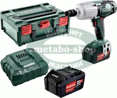Аккумуляторный ударный гайковерт Metabo SSW 18 LTX 600 5,2 Ач