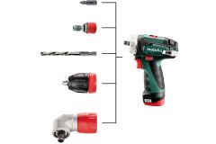Акумуляторний шуруповерт Metabo PowerMaxx BS Quick зі зсувною головкою
