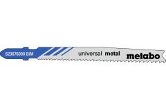 Лобзиковое полотно Metabo Universal Metal T 123 XF, 25 шт