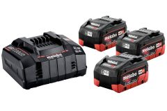 Базовый комплект Metabo LiHD 3x5.5 Ач + 1x ASC 145
