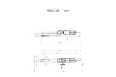 Шліфувальна машина для вузьких місць Metabo KNSE 9-150 Set