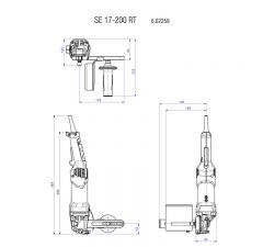 Щеточная шлифовальная машина Metabo SE 17-200 RT