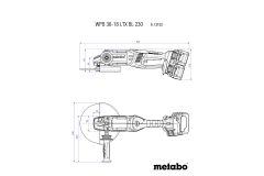 Аккумуляторная болгарка Metabo WPB 36-18 LTX BL 230
