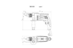 Ударна дриль Metabo SBE 650 ШЗП у чохлі