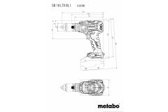 Аккумуляторный ударный шуруповерт Metabo SB 18 LTX BL I 5.2 Ач