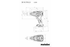 Аккумуляторный ударный шуруповерт Metabo SB 18 LTX BL Q I 5.2 Ач