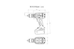 Акумуляторний шуруповерт Metabo BS 18 LTX Quick 4.0 Аг MetaLoc