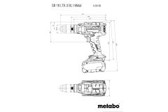 Аккумуляторный ударный шуруповерт Metabo SB 18 LTX-3 BL I Metal Каркас