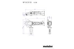 Акумуляторна болгарка Metabo WF 18 LTX 125 Quick LiHD 5.5 Аг