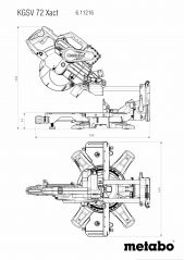 Пила торцювальна Metabo KGSV 72 Xact