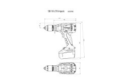 Акумуляторний ударний шуруповерт Metabo SB 18 LTX Impuls 3x4.0 Аг