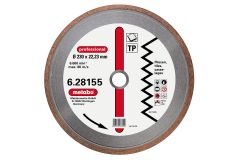 Алмазный круг по керамике Metabo Professional TP 180x1.7x22.23 мм