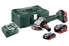 Аккумуляторная болгарка Metabo WB 18 LTX BL 125 Quick LiHD 2x5.5 Ач + 1x4.0 Ач