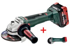 Аккумуляторная болгарка Metabo WB 18 LTX BL 125 Quick LiHD 2x8.0 Ач
