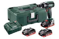 Аккумуляторный ударный гайковерт Metabo SSW 18 LTX 400 BL LiHD 3x4.0 Ач