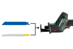 Акумуляторна шабельна пила Metabo SSE 18 LTX Compact LiHD 2x4.0 Аг