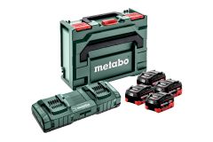 Базовый комплект Metabo LiHD 4x8.0 Ач + ASC 145 DUO + MetaBox