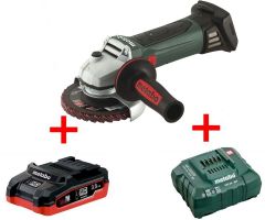 Аккумуляторная болгарка Metabo W 18 LTX 125 LiHD 3.5 Ач