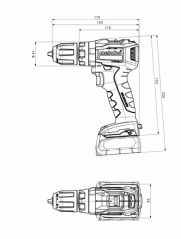 Акумуляторний ударний шуруповерт Metabo PowerMaxx SB 12 BL каркас MetaLoc