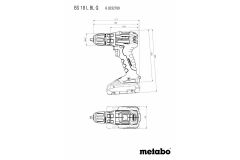 Акумуляторний шуруповерт Metabo BS 18 L BL Q каркас MetaBox