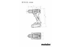 Акумуляторний шуруповерт Metabo BS 18 L BL каркас MetaBox