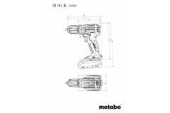 Аккумуляторный ударный шуруповерт Metabo SB 18 L BL LiHD 2x4.0 Ач