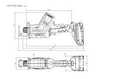 Акумуляторна шабельна пила Metabo SSE 18 LTX BL Compact LiHD 2x4.0 Аг