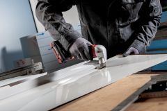 Аккумуляторные листовые ножницы по металлу Metabo SCV 18 LTX BL 1.6 каркас MetaLoc