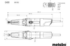Прямая шлифмашина Metabo G 400