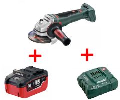 Аккумуляторная болгарка Metabo WB 18 LTX BL 125 Quick LiHD 5.5 Ач (I генерация)