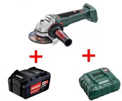 Аккумуляторная болгарка Metabo WB 18 LTX BL 125 Quick Li-Power 4.0 Ач