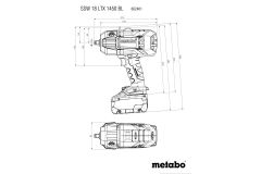 Акумуляторний ударний гайковерт Metabo SSW 18 LTX 1450 BL