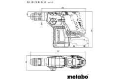 Акумуляторний перфоратор Metabo KH 18 LTX BL 24 Q Set ISA