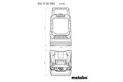 Аккумуляторный прожектор Metabo BSA 18 LED 4000 + штатив