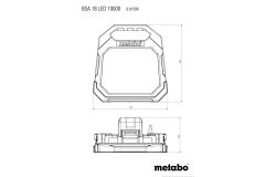 Аккумуляторный прожектор Metabo BSA 18 LED 10000 + штатив