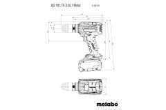 Акумуляторний шуруповерт Metabo BS 18 LTX-3 BL I Metal каркас MetaBox