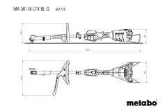 Аккумуляторный многофункциональный привод Metabo MA 36-18 LTX BL Q каркас
