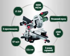Торцовочная пила Metabo KGS 216 M New