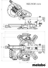 Торцовочная пила Metabo KGS 216 M New