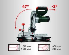 Пила торцювальна Metabo KS 216 M Set