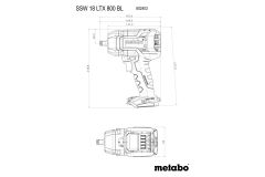 Акумуляторний ударний гайковерт Metabo SSW 18 LTX 800 BL LiHD 2x5.5 Аг