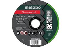 Відрізний універсальний диск Metabo Novorapid Universal C 30-S, 125X1.0X22.2 мм