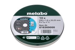 Набор отрезных кругов Metabo SP 230 x 1.9 x 22.23 мм INOX, 10 штук